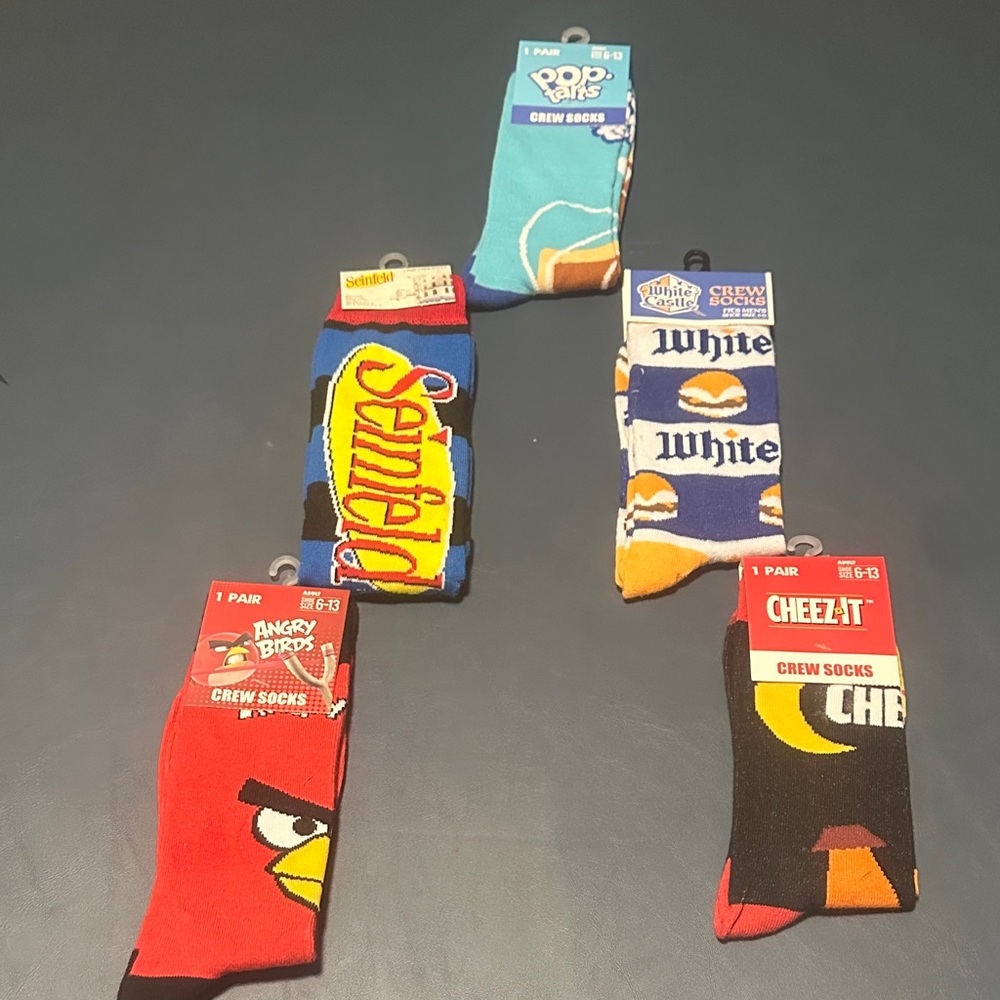 Red Crew Socks